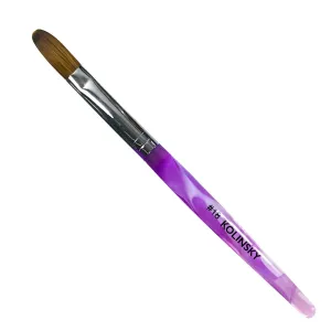Acrylic Kolinsky Nail Brush #18 Crimped