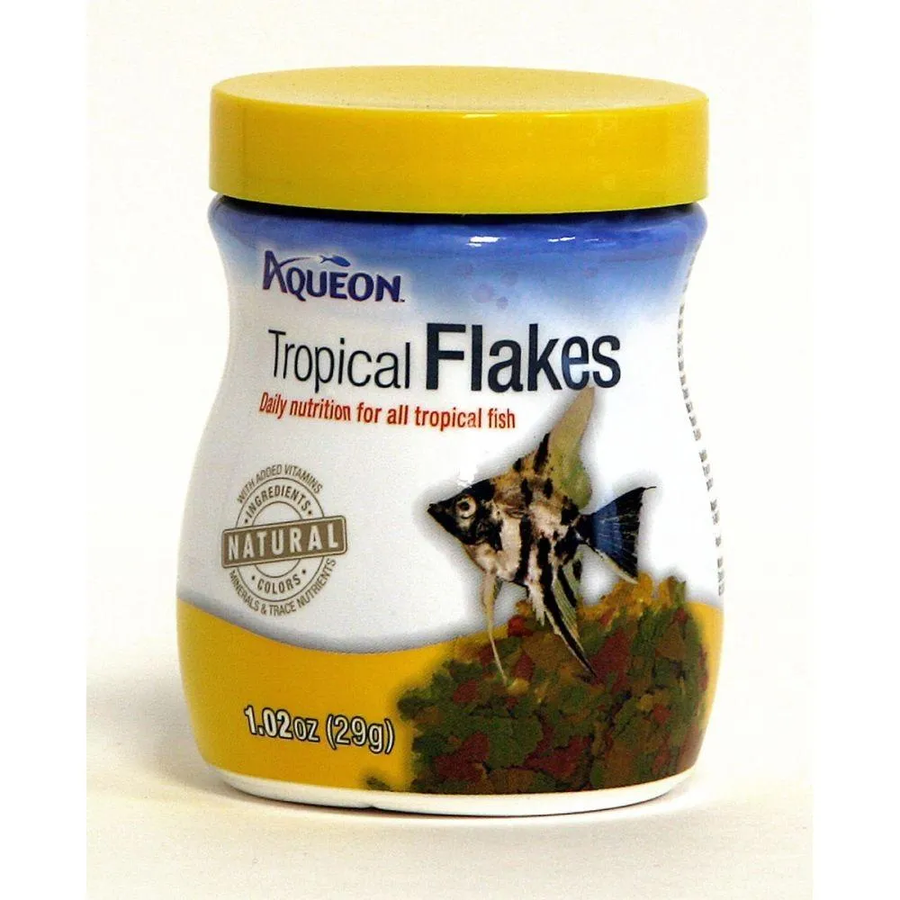 Aqueon Tropical Flaked Fish Food 1.02oz Jar