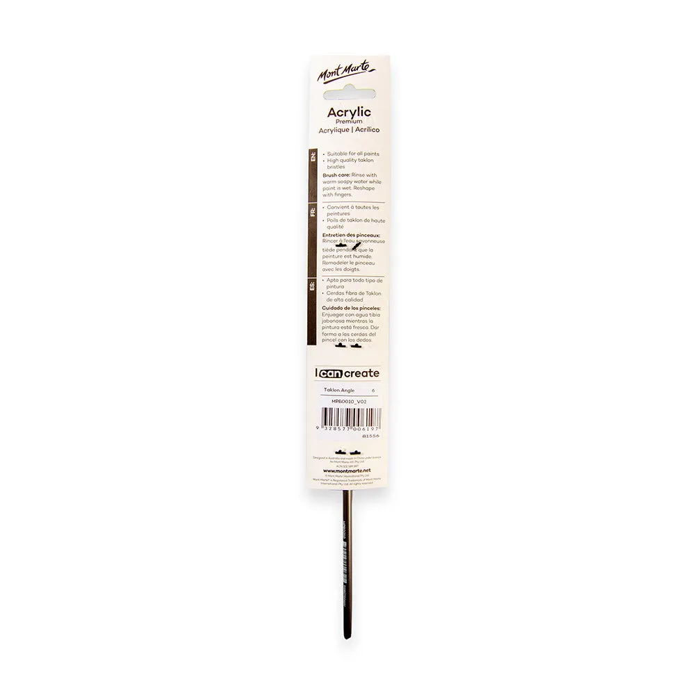 Artist Brush Premium Taklon Angle 6