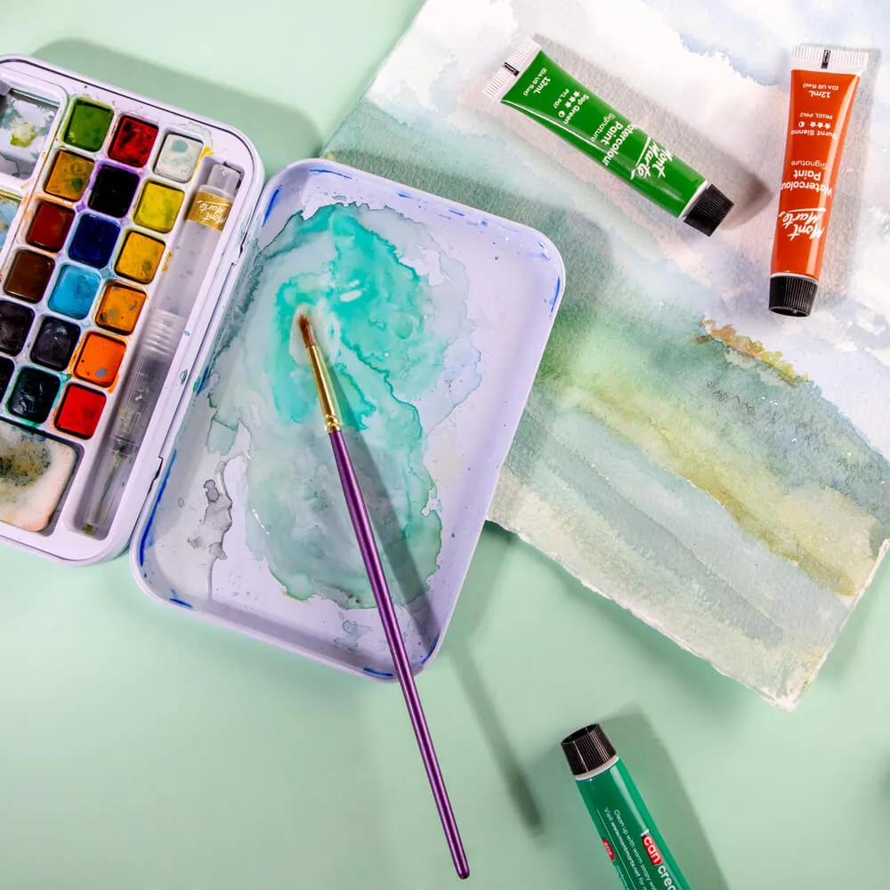 Artist Watercolour Brush Premium Sable Round 2
