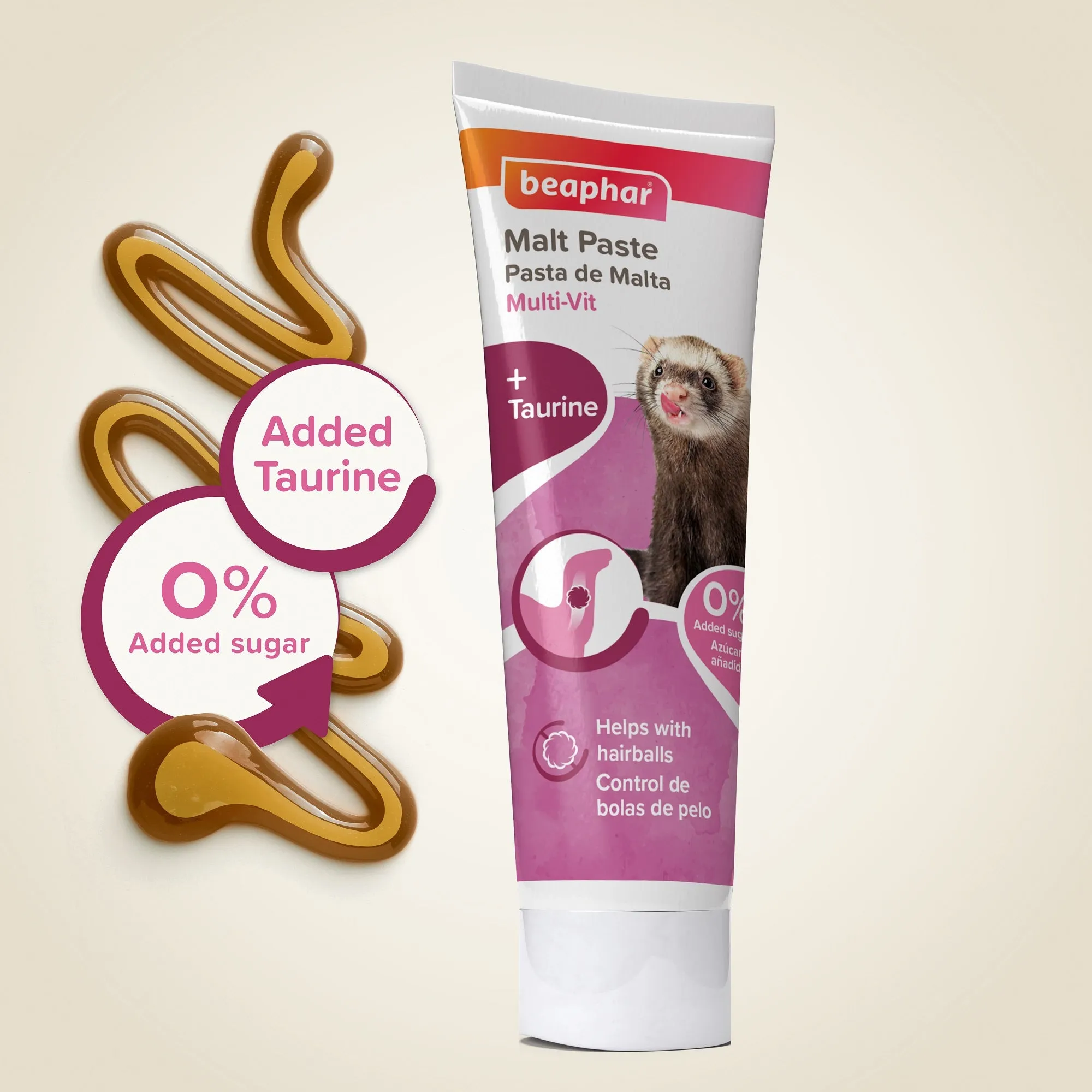 Beaphar | Small Pet Healthcare | Ferret Supplement | Vitamin & Malt Paste - 100g
