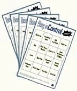 Being In Control Bingo Game