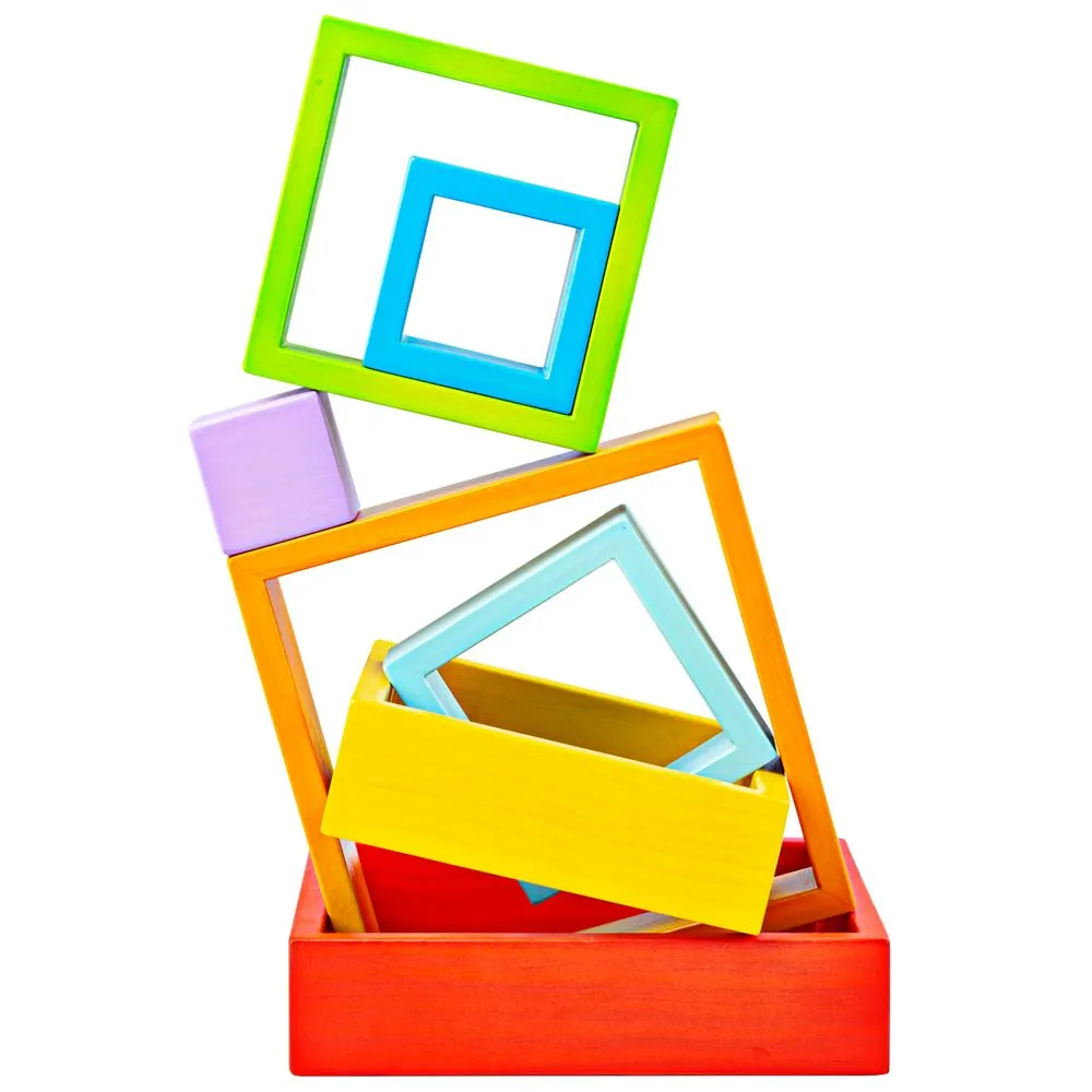 Big Jigs Wooden Stacking Squares