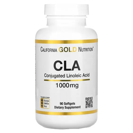 California Gold Nutrition CLA Conjugated Linoleic Acid, 1000 mg, 90 Softgels