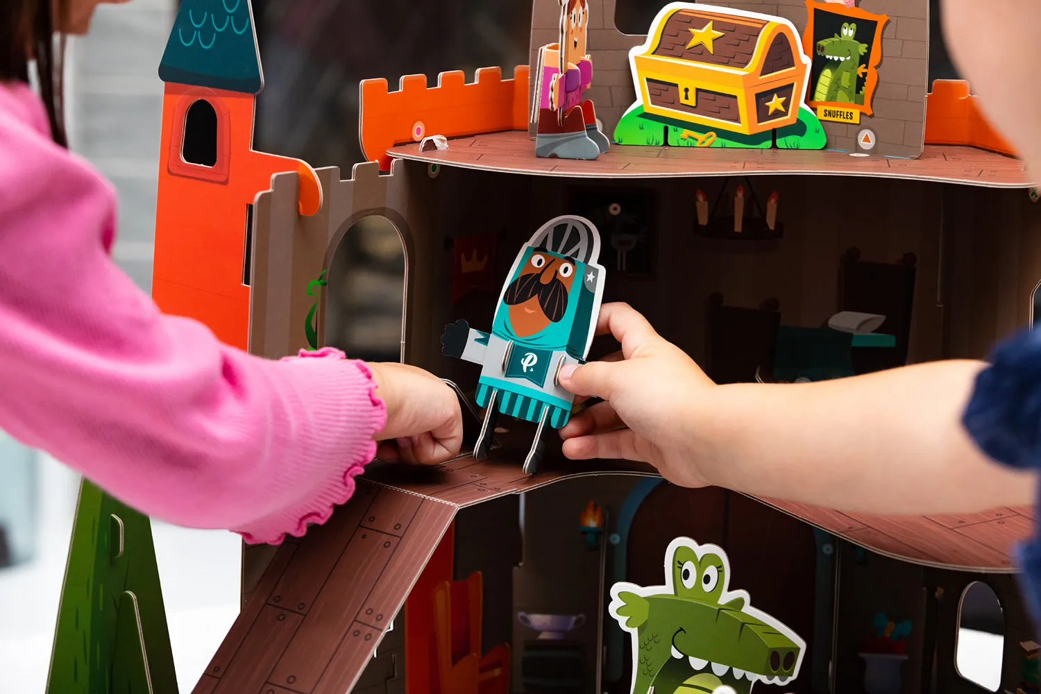 CASTLE PLAYSET DIY BUILD W STICKERS