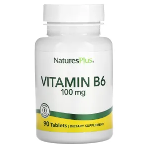 Dietary supplement NaturesPlus vitamin B-6, 100 mg., 90 tablets