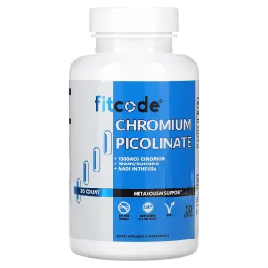 FITCODE Chromium Picolinate, 30 Veggie Capsules