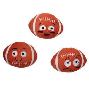 Fringe Mini Footballs Dog Toys - 3 Pack