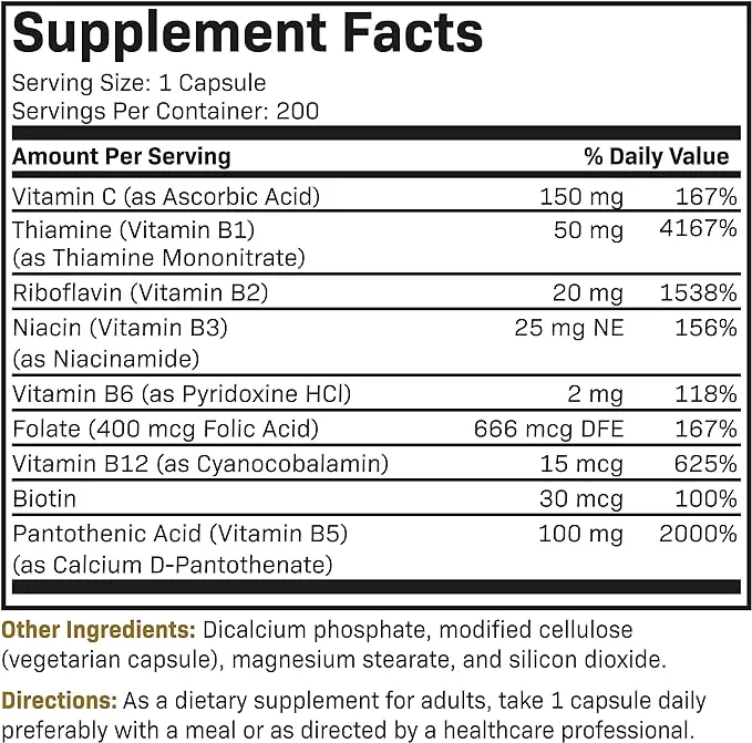 Futurebiotics With Vitamin C B Complex, 200 Capsules