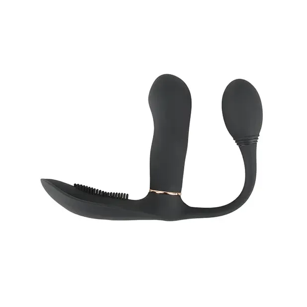 Gogasm Pussy & Ass Vibrator - Black