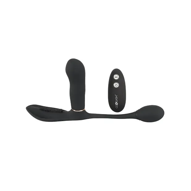 Gogasm Pussy & Ass Vibrator - Black