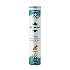 Healthvit Multivitamin Supplements for Men and Women – 20 Effervescent Tablets (Orange Flavour)