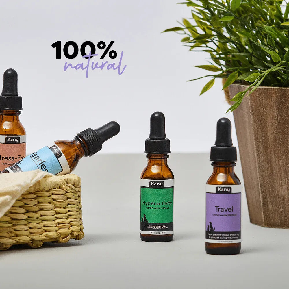 Kanu Pet Hyperactivity Flower Essence oilfor Pets, 100% Natural, Calms Agitation, Aids Adaptation, Promotes Emotional Stability