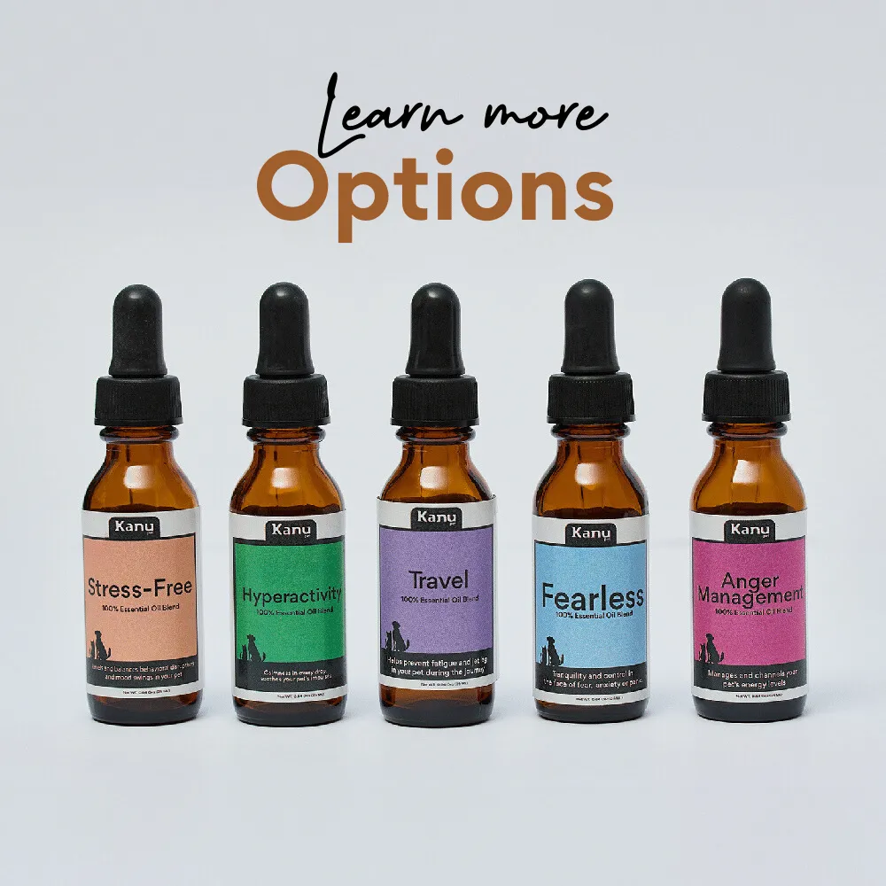 Kanu Pets No Fear Oil Essence, 100% Natural, Reduces Stress and Anxiety for Dogs and Cats