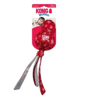 Kong Holiday Wubba Ballistic Dog Toy (Assorted Colours)