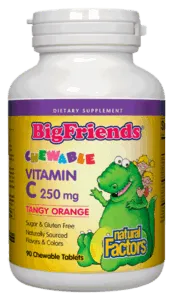 Natural Factors BigFriends Chewable Vitamin C 250 mg