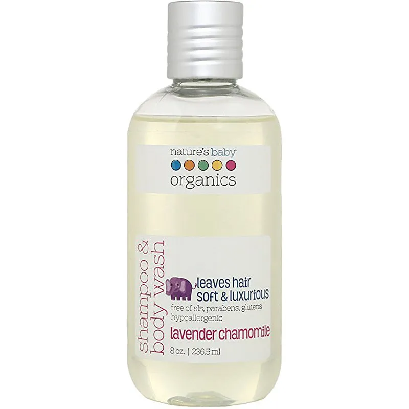 NATURE'S BABY - Shampoo Body Wash Lavender Chamomile - 8 oz. (236.5 ml)