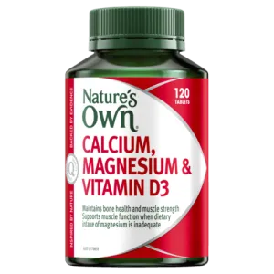 Natures Own Calcium & Magnesium With Vitamin D3 120 Tablets