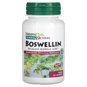NaturesPlus Herbal Actives Boswellin, 300 mg, 60 Vegan Capsules