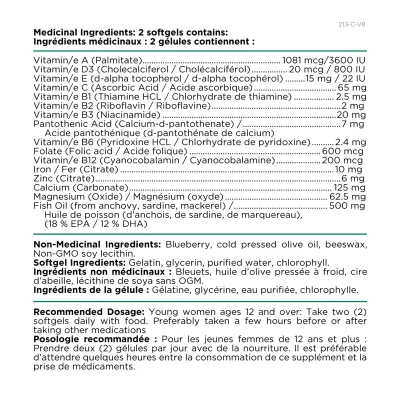 Platinum Naturals Easymulti Teen for Young Women 120 Softgels
