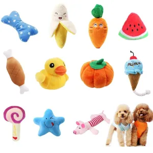 Plush Dog Toys Squeaky Toys
