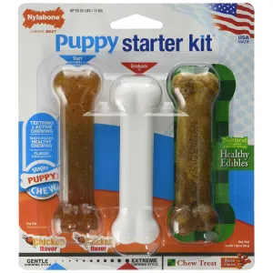 PUPPY CHEW - Puppy Starter Kit Dog Chew Toys Regular - 3 Bones