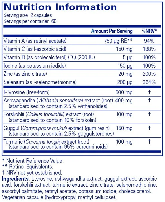 Pure Encapsulations Thyroid Support Complex 120 caps