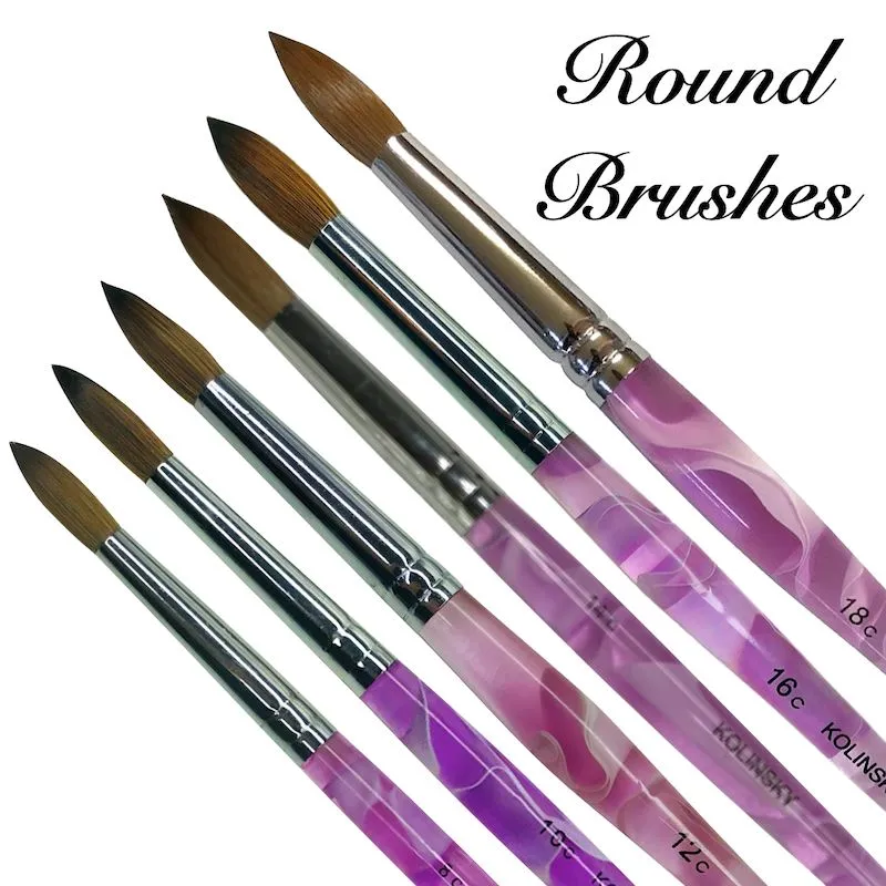 Round Kolinsky Acrylic Brush