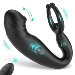 Sensatease - Bead Massage P-spot 9 Vibrating Prostate Massager with Remote Control