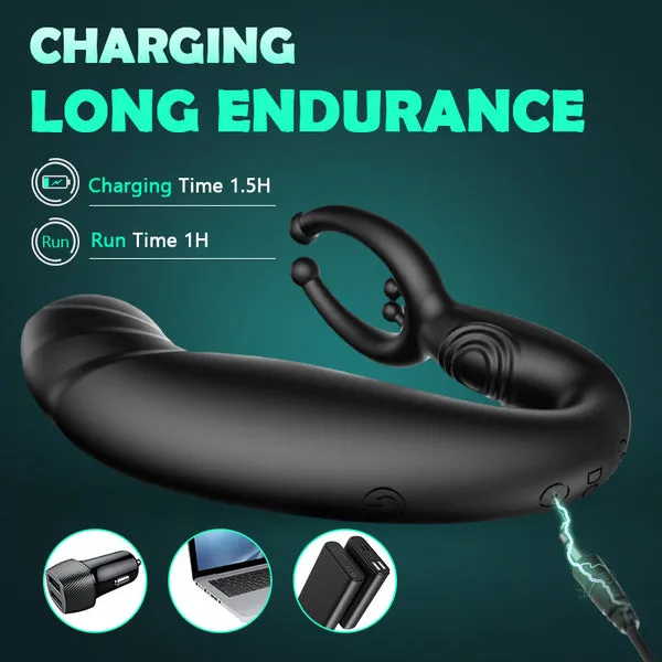 Sensatease - Bead Massage P-spot 9 Vibrating Prostate Massager with Remote Control