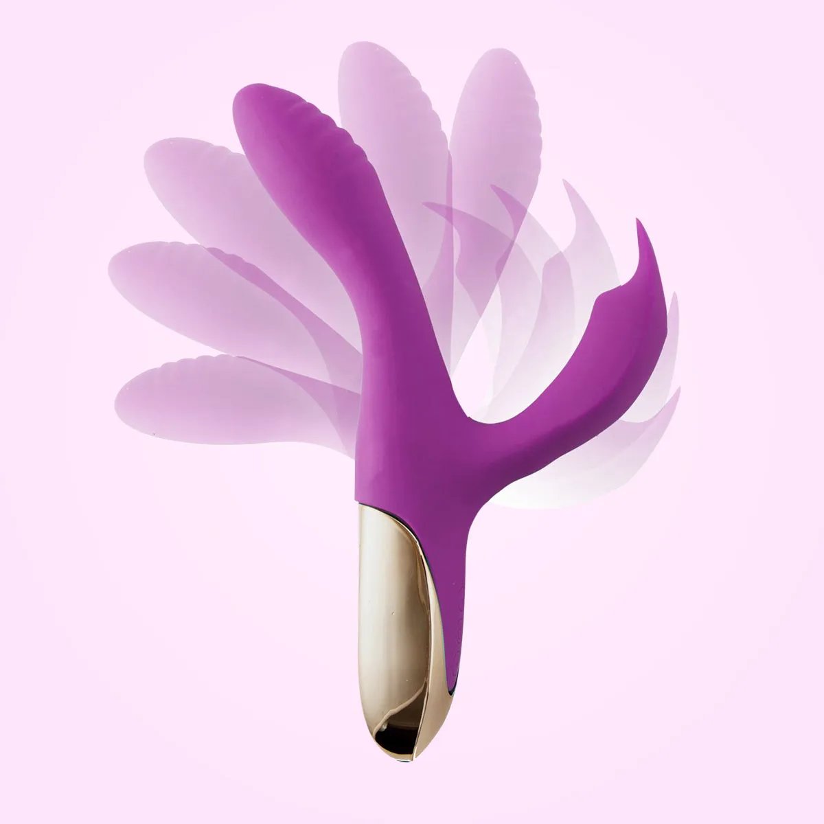 Skyler - Purple Rechargeable Bendable Rabbit Vibrator