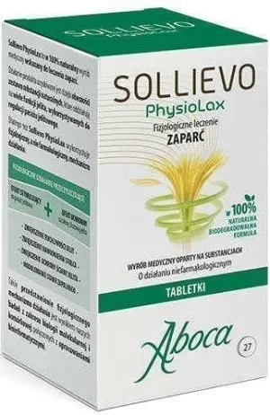 Sollievo PhysioLax x 27 tablets, constipation treatments