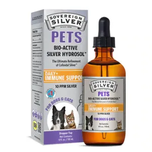 SOVEREIGN SILVER PET 4oz DROPPER  WITH  BIO-ACTIVE SILVER HYDROSOL COLLOIDAL SILVER FOR IMMUNE SUPPORT
