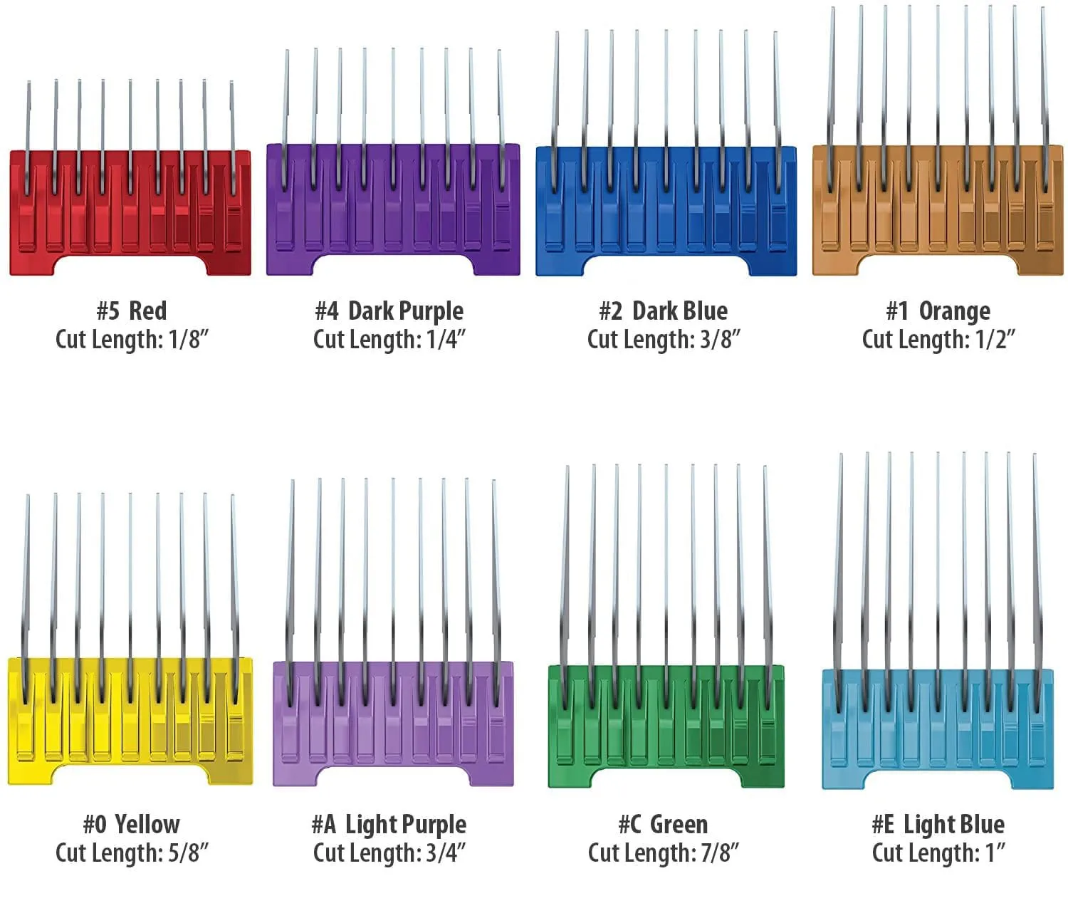 Stainless Steel Attachment Comb Set