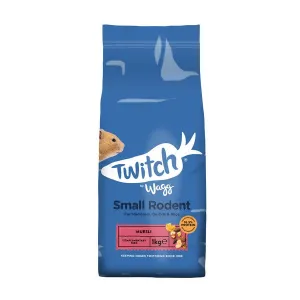 Twitch by Wagg Hamster Gerbil Small Rodent Food 1kg