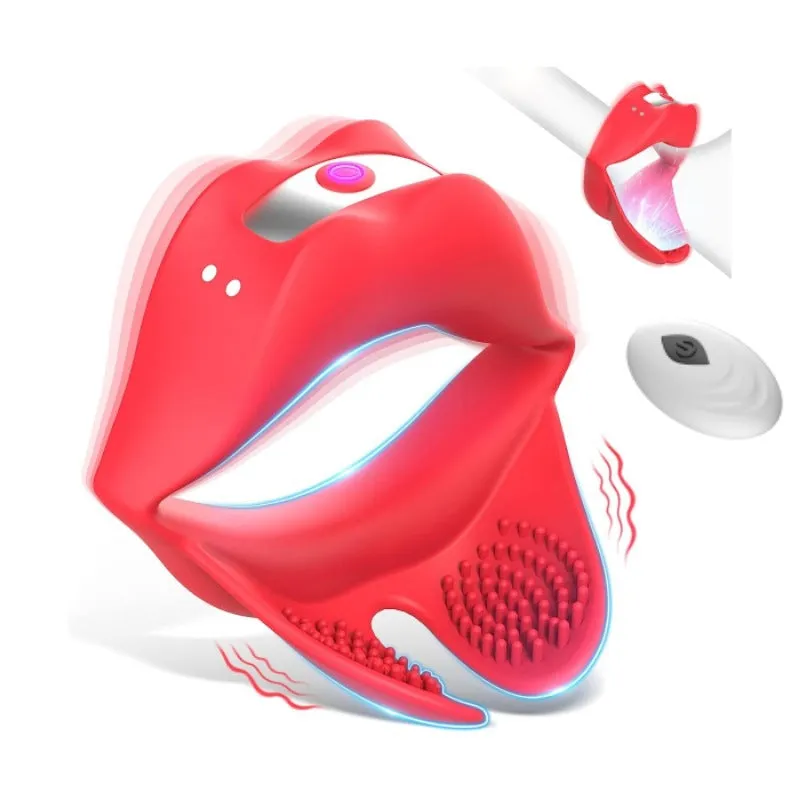 Vibrating Cock Ring Oral Sex Toys - Remote Control Penis Stimulator Mens Vibrator Couple Play