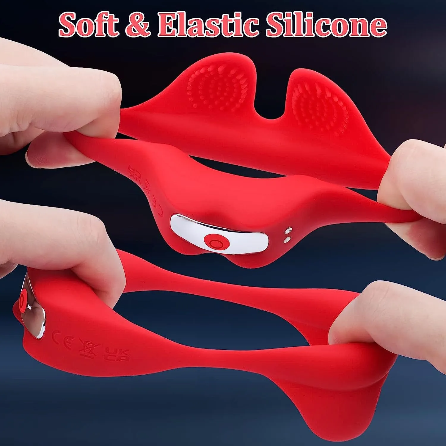Vibrating Cock Ring Oral Sex Toys - Remote Control Penis Stimulator Mens Vibrator Couple Play