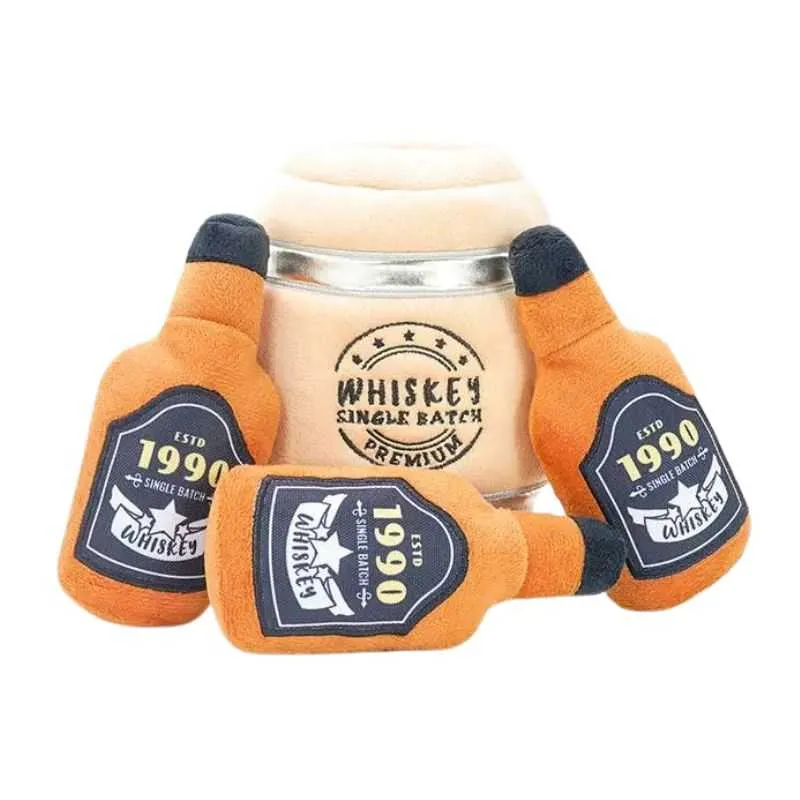 Whisky Barrel Burrow Dog Toy