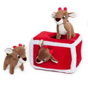 Zippypaws Reindeer Burrow Dog Toy